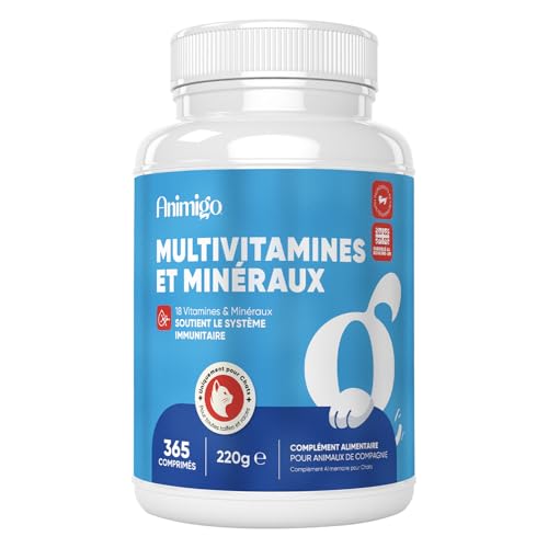 Animigo Multivitamines et Minéraux Chat 365 Comprimés - 18 V