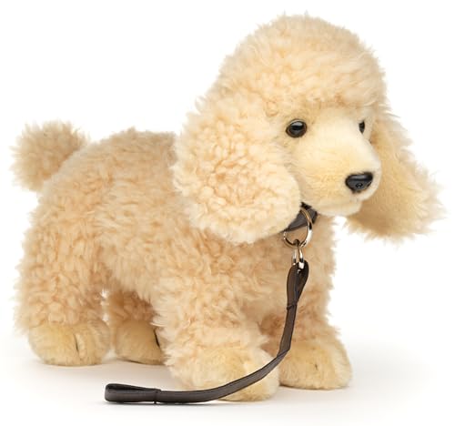 Uni-Toys - Caniche Abricot Debout (avec Laisse) - 30 cm (Lon