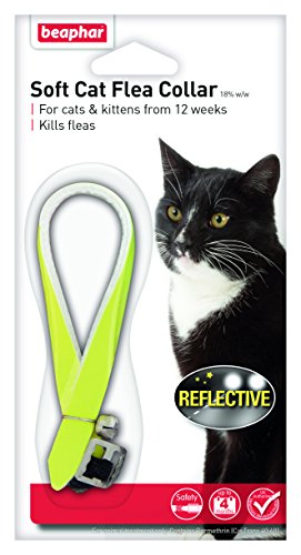Beaphar Lot de 2 colliers antipuces réfléchissants pour chat