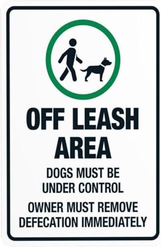 Plaque Métal Dans Les Zones Sans Laisse, Les Chiens Doivent 