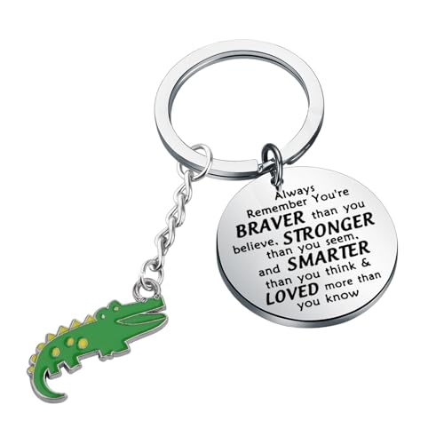 BNQL Porte-clés crocodile - Cadeau pour les amateurs dalliga