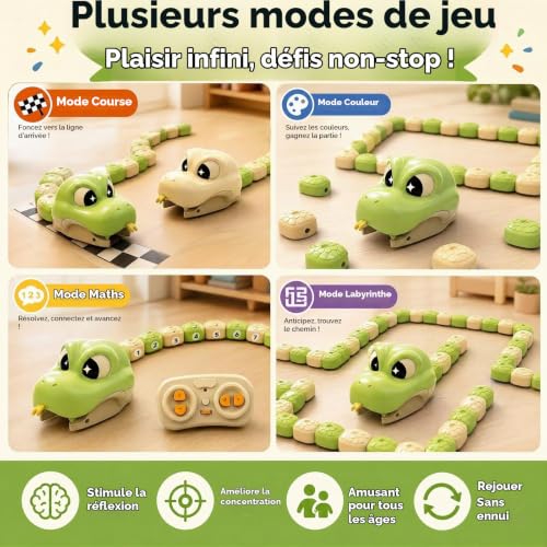WANWEN Magnetic Snake Game Eating Itself, Jouet Serpent Télé