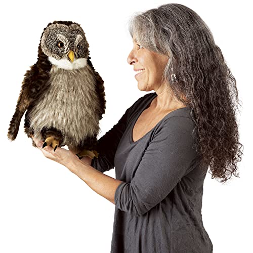 Folkmanis Eule mit «Huhu - Effekt« / Hooting Owl 3135 Marion