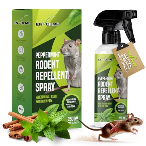 ENVOLME - Anti Souris - Répulsif Souris - Menthe Poivrée Rep