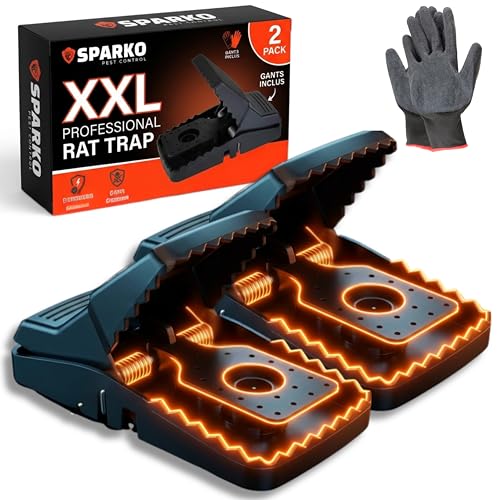 SPARKO Piège à Rat XXL (Lot de 2) - Piege a Rat Professionne