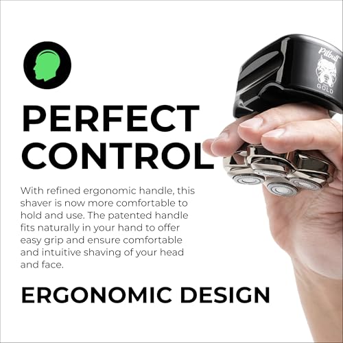 Skull Shaver Pitbull Gold Pro GX5 - Rasoir Tête et Visage - 