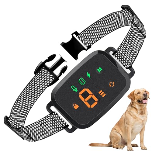 Collier Anti Aboiement Chien, 4 Modes, pour Petits et Grands