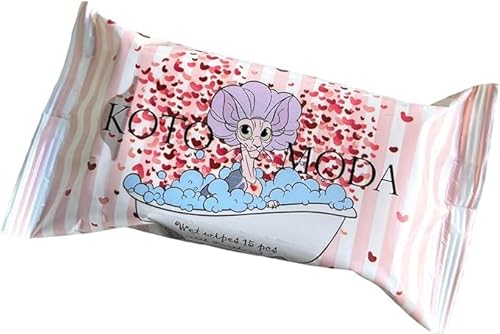 Kotomoda Lingettes humides avec panthénol pour Chat Sphynx p