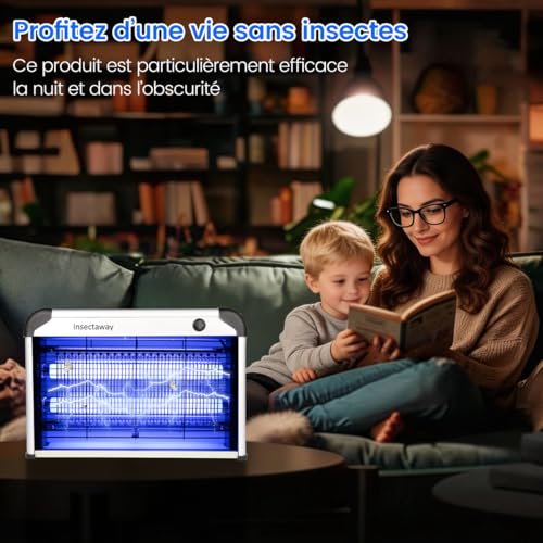 Lampe Anti Moustique, 2PCS Tue Anti Mouche Eléctrique 2400V 