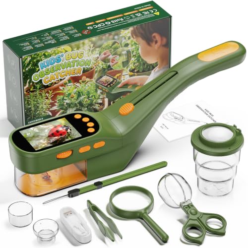 ASPOVEN Kit Exploration Enfant avec 500X écran, Prendre des