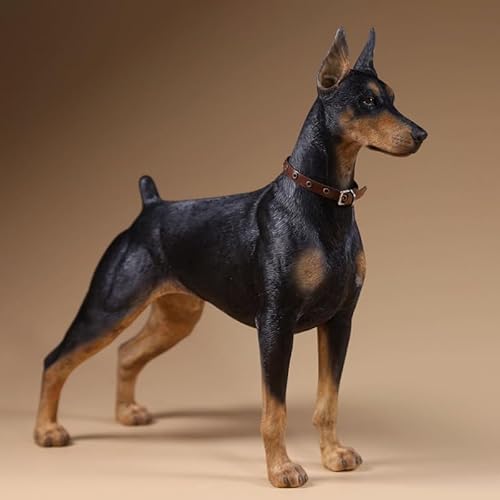 AMITD MRZ Dobermann Statue de chien Doberman Figurine pour d
