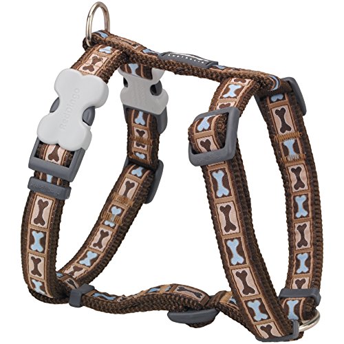 Trilus Red Dingo Laisse pour Chien Motif os Marron