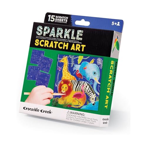 Crocodile Creek Art à gratter sur le thème des animaux pour