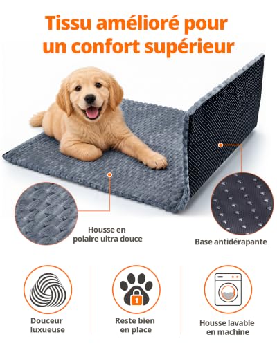 Toozey Tapis Chauffant pour Chat et Chien, 6 Niveaux, Minute