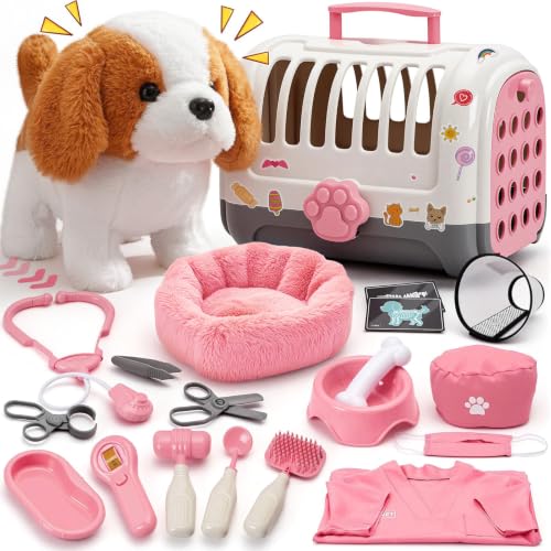 Jouet Veterinaire Enfant, Chien Interactif, Chien Jouet Enfa