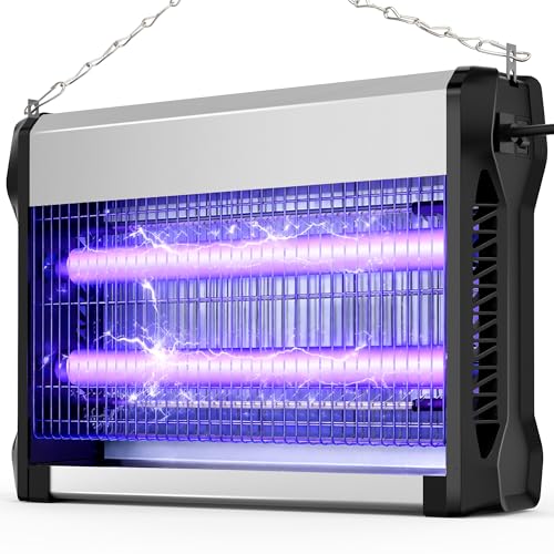 Lampe Anti Moustique, 20W Tueur de Mouches 2500V, Couverture