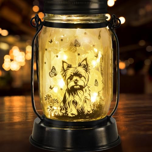 Lanterne solaire Yorkshire Terrier pour femme/homme - Lanter