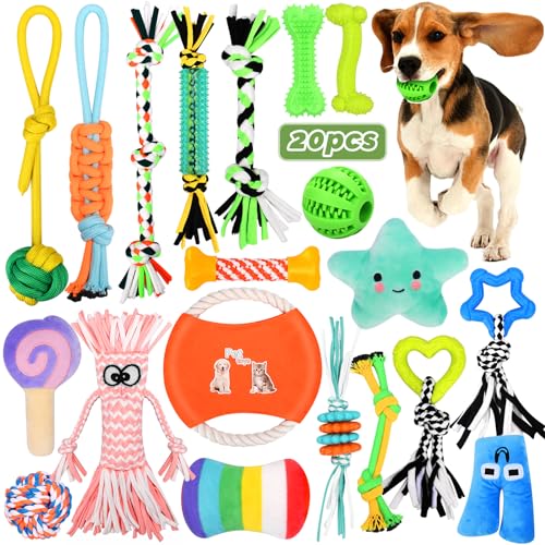 Lot 20 Jouets Corde Durable Chien