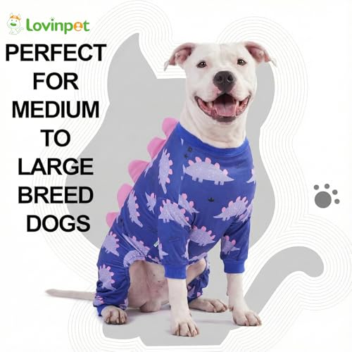 LovinPet Pyjama pour chien de grande taille, combinaison ext
