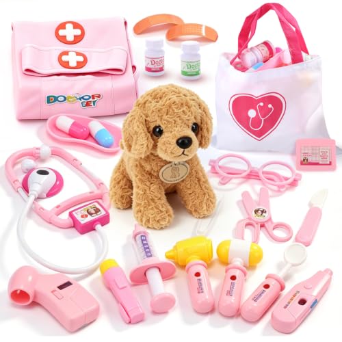 EagleStone Kit Vétérinaire, Jeu de Docteur pour Animaux avec