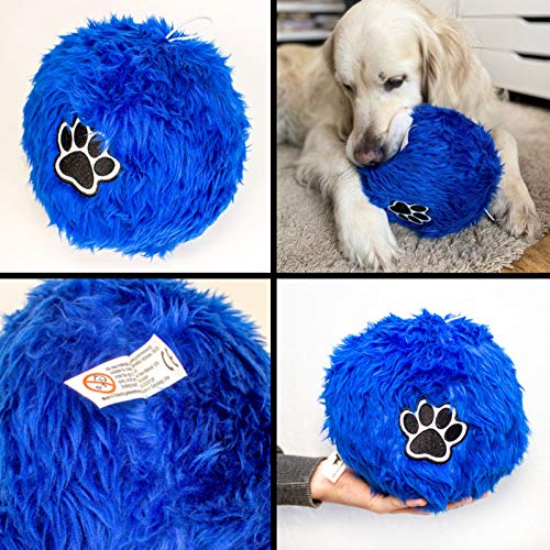 Grande balle à mâcher pour chien Golden Retriever Bleu