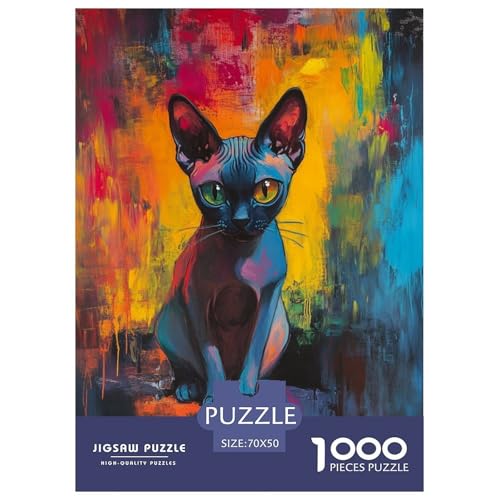 Puzzles Chat sans Poils Sphynx Classique Jouets Défi Cadeau 
