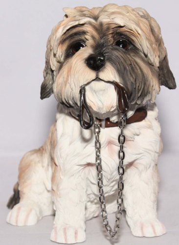 Lesser & Pavey Walkies Assis Shih Tzu, doré et Blanc, doré/B