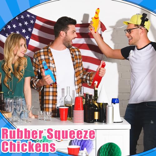 Libima Lot de 150 jouets couineurs en caoutchouc pour chiens