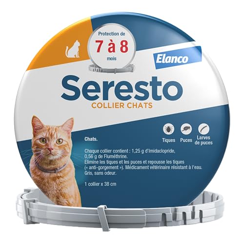 Seresto Collier Chats - Protection anti puces et anti tiques