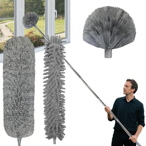 Plumeau Télescopique 6m avec Manche, Tête de Loup et Balai T