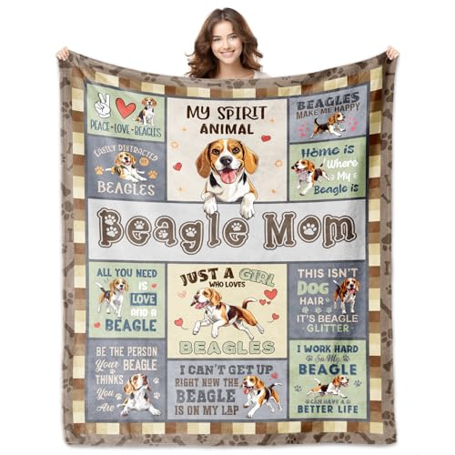 PZLSIEU Couverture Beagle pour femme, 152,4 x 127 cm, cadeau