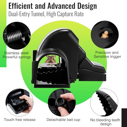 Dreyoo Pièges à Rats Qui tuent instantanément, pièges à Rats