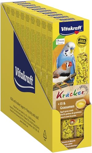 VITAKRAFT- Kräcker, Bâtonnets À L'Œuf Et Graines D'Herbe pou