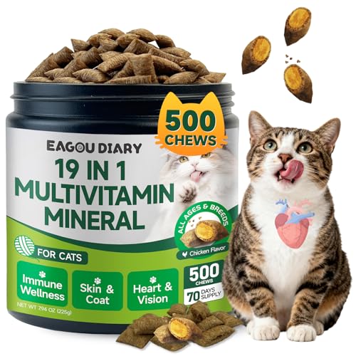 Vitamine pour Chats Taurine - 500 CompriméS, Multivitamine p