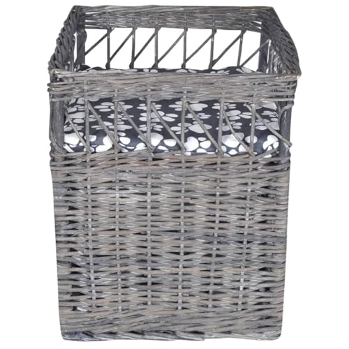 Ordellia Maison pour Chat en Saule avec Coussin Moelleux pou