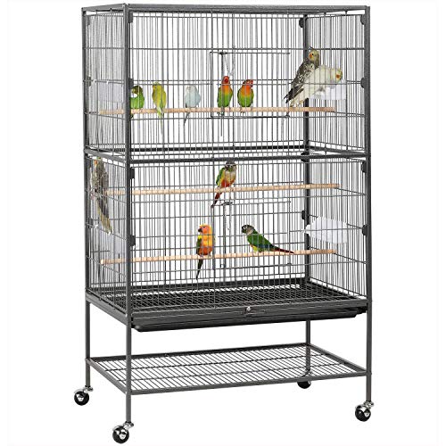 Yaheetech Grande Cage Oiseau sur Pied Volière Canaries Perro