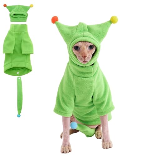 GigglyHouse Sphynx Ensemble complet pour chat avec chapeau e