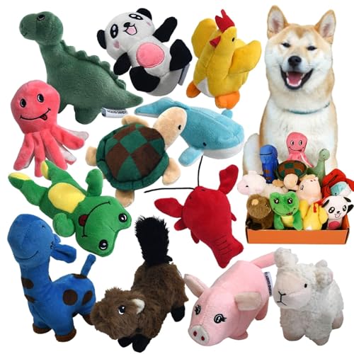 LEGEND SANDY Lot de 12 Petits Jouets couineurs en Peluche à 