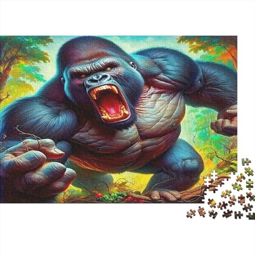 Puzzle 1000 pièces Gorille, Durable Premium, Gorille Puissan