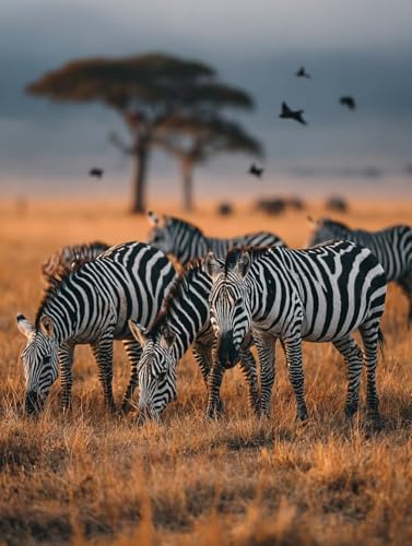 Cheval DIY Peinture Numero Adulte, Arbre Peinture Numero Act