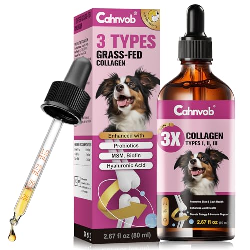 Collagène Liquide Premium pour Chiens et Chats - Hydrolysé d