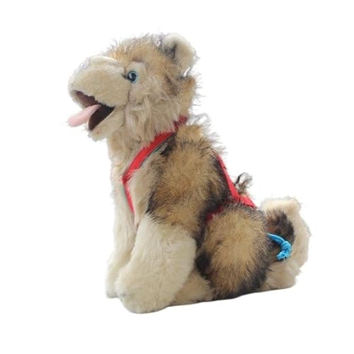 HCGX Peluche réaliste Malamute dAlaska de 25 cm, Chien de tr