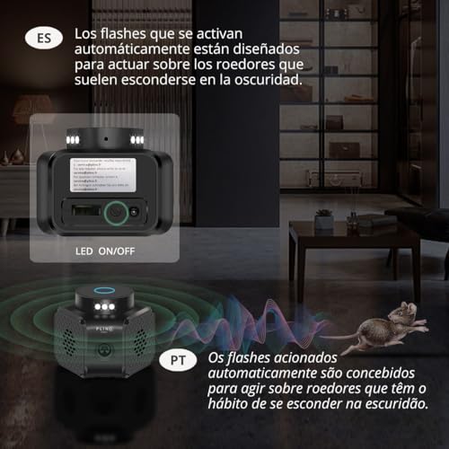 PLINO Ultrason Souris et Rats Puissant à Large Portée - Répu