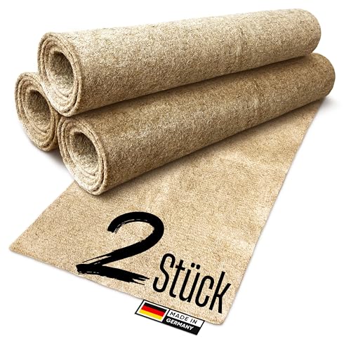 ProFlora® Lot de 2 tapis pour rongeurs 100 % chanvre - Tapis