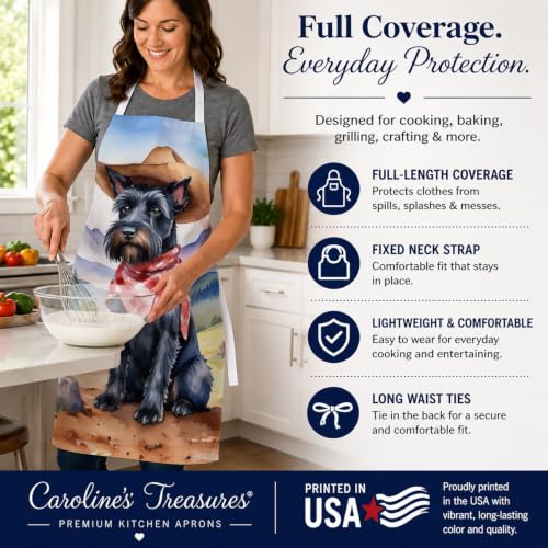 Carolines Treasures Tablier de bienvenue Scottish Terrier Co