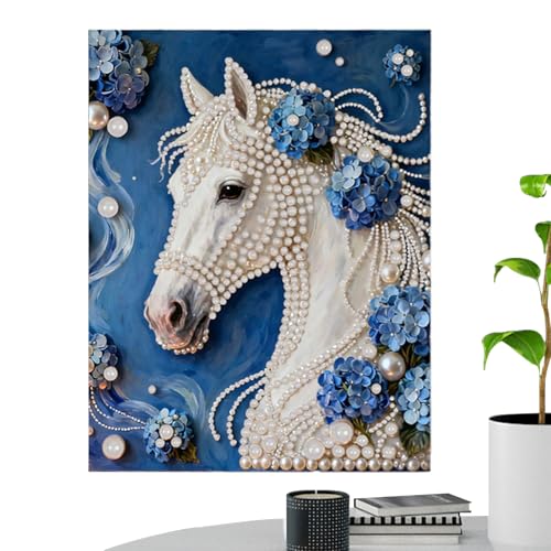 Perles, kit de perles 3D bricolage art cheval - ensemble de 