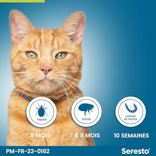 Seresto Colliers Chats - 2 Protections anti puces et anti ti