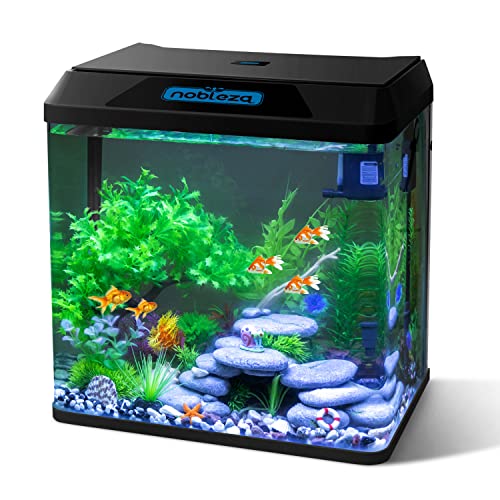 Nobleza - 30L Verre Petit Aquarium Complet avec Système de F