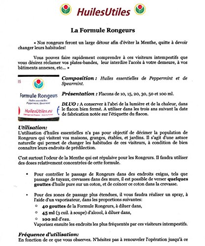 Huiles Utiles - La Formule Rongeurs - 100 ML