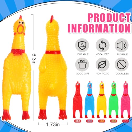 Libima Lot de 150 jouets couineurs en caoutchouc pour chiens